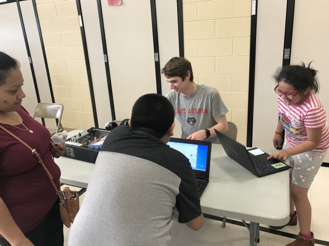 Students learned about job dealing with computers and technology.