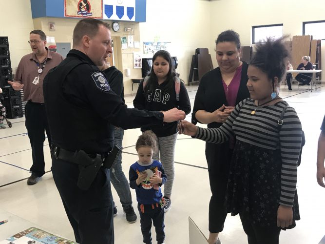 Aurora Police Department joined us and talked to families about careers in law enforcement. 